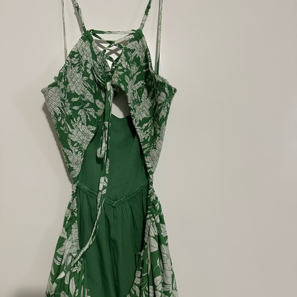 American Eagle Outfitters Green Floral Dress - Picture 6 of 10